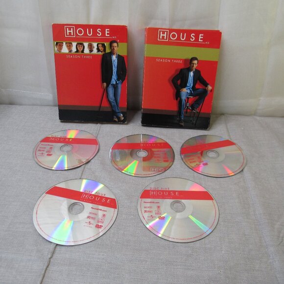 House MD DVD Set Season 3 4 Disc Slip Cover Medical Comedy TV Series - Picture 1 of 7
